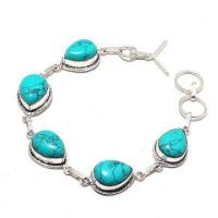 Tqa 379a bracelet 20gr 14x18mm turquoise achat vente bijou pierre naturelle argent 925 1