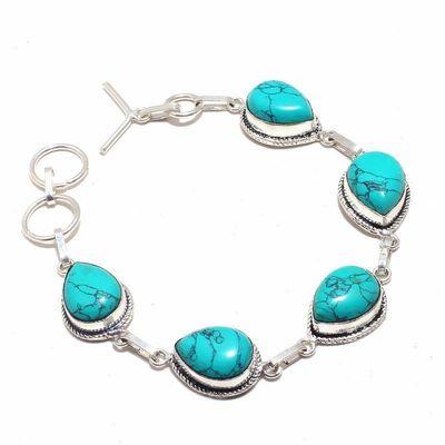 Tqa 379d bracelet 20gr 14x18mm turquoise achat vente bijou pierre naturelle argent 925 1