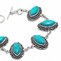 Tqa 391b bracelet 25gr 10x20mm turquoise achat vente bijou pierre naturelle argent 925 1