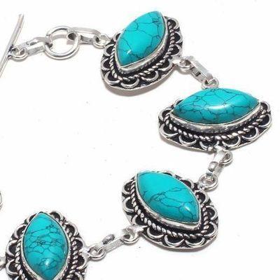 Tqa 391c bracelet 25gr 10x20mm turquoise achat vente bijou pierre naturelle argent 925 1