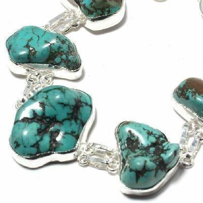 Tqa 416c bracelet 27gr turquoise howlite 15x20mm achat vente bijou ethnique argent 925 1