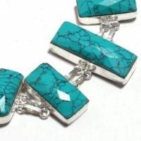 Tqa 419c bracelet 29gr turquoise howlite 15x35mm achat vente bijou ethnique argent 925 1