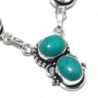 Tqa 422c collier parure sautoir 20gr 10x8mm turquoise achat vente bijou argent 925 1