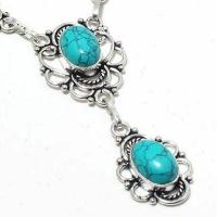 Tqa 432c collier parure sautoir 30gr 10x15mm turquoise achat vente bijou argent 925 1