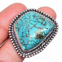 Tqa 436a bague chevaliere t60 13gr 25x30mm turquoise achat vente pierre naturelle argent 925 1