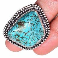 Tqa 436c bague chevaliere t60 13gr 25x30mm turquoise achat vente pierre naturelle argent 925 1