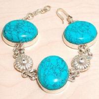 Tqa 443a bracelet 45gr turquoise 22x30mm achat vente bijou ethnique argent 925 1