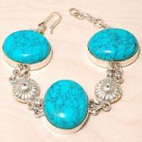 Tqa 443c bracelet 45gr turquoise 22x30mm achat vente bijou ethnique argent 925 1