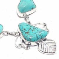 Tqa 469c collier parure sautoir 24gr 20x25mm turquoise achat vente bijou ethnique argent 925