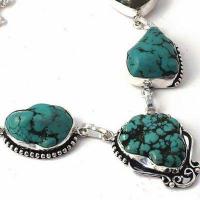 Tqa 475c collier parure sautoir 36gr 20x30mm turquoise achat vente bijou ethnique argent 925