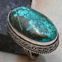 Tqa 480a bague chevaliere t54 16gr 18x32mm turquoise corail vente bijou argent 925