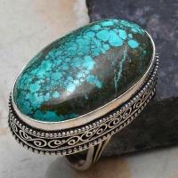 Tqa 480b bague chevaliere t54 16gr 18x32mm turquoise corail vente bijou argent 925