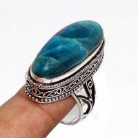 Tqa 518b bague chevaliere t61 14gr 14x28mm turquoise verte tibetaine vente bijou argent 925