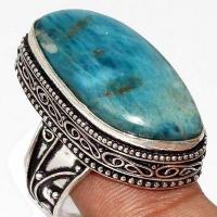 Tqa 519c bague chevaliere t59 13gr 15x30mm turquoise verte tibetaine vente bijou argent 925