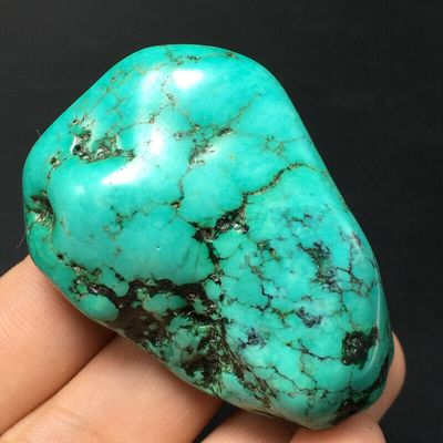 Tqp 062d turquoise verte tibet tibetaine arizona 55gr 50x38x25mm pierres polies achat vente