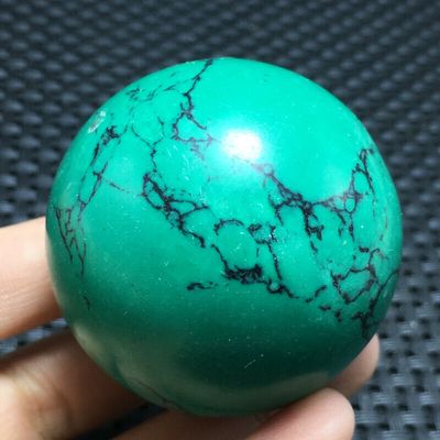 Tqp 065b sphere turquoise verte boule tibet tibetaine 126gr 48mm pierres polies achat vente