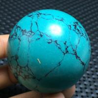 Tqp 082c turquoise sphere boule verte tibet tibetaine 135gr 49mm pierre gemme lithotherapie reiki