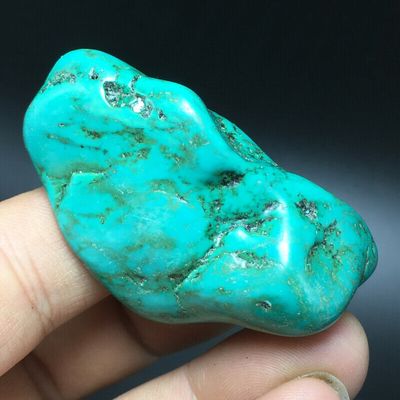 Tqp 084e turquoise verte tibet tibetaine 60gr 57x29x25mm pierre gemme lithotherapie reiki achat vente