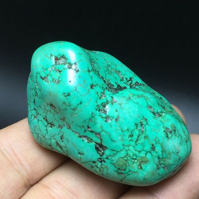 Tqp 086c turquoise verte tibet tibetaine 62gr 52x34x26mm pierre gemme lithotherapie reiki achat vente