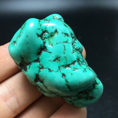 Tqp 087a turquoise verte tibet tibetaine 52gr 20x30x21mm pierre gemme lithotherapie reiki achat vente