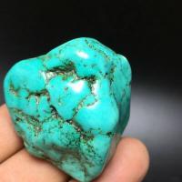Tqp 093b turquoise verte tibet tibetaine 79gr 45x44x33mm pierre gemme lithotherapie reiki achat vente