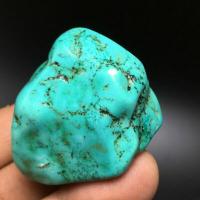 Tqp 093e turquoise verte tibet tibetaine 79gr 45x44x33mm pierre gemme lithotherapie reiki achat vente