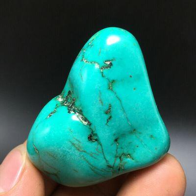 Tqp 094a turquoise verte tibet tibetaine 79gr 45x44x33mm pierre gemme lithotherapie reiki achat vente