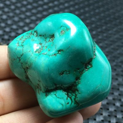 Tqp 100d turquoise verte tibet tibetaine 67gr 42x35x30mm pierre gemme lithotherapie reiki achat vente
