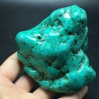 Tqp 109a turquoise polie verte tibet tibetaine 379gr 88x85x57mm pierre gemme lithotherapie reiki