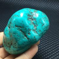 Tqp 110c turquoise polie bleue tibet tibetaine 335gr 86x62x52mm pierre gemme lithotherapie reiki