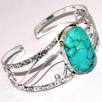 Tqt 014d bracelet torque turquoise 28gr 25x35mm argent ethnique achat vente bijoux 1 1