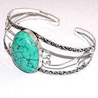 Tqt 016d bracelet torque turquoise 24gr 25x30mm argent ethnique achat vente bijoux 1 1