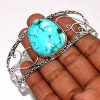 Tqt 017d bracelet torque turquoise 24gr 25x32mm argent ethnique achat vente bijoux 1 1