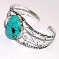 Tqt 018a bracelet torque turquoise 24g 28x35mm argent ethnique achat vente bijoux 1 1